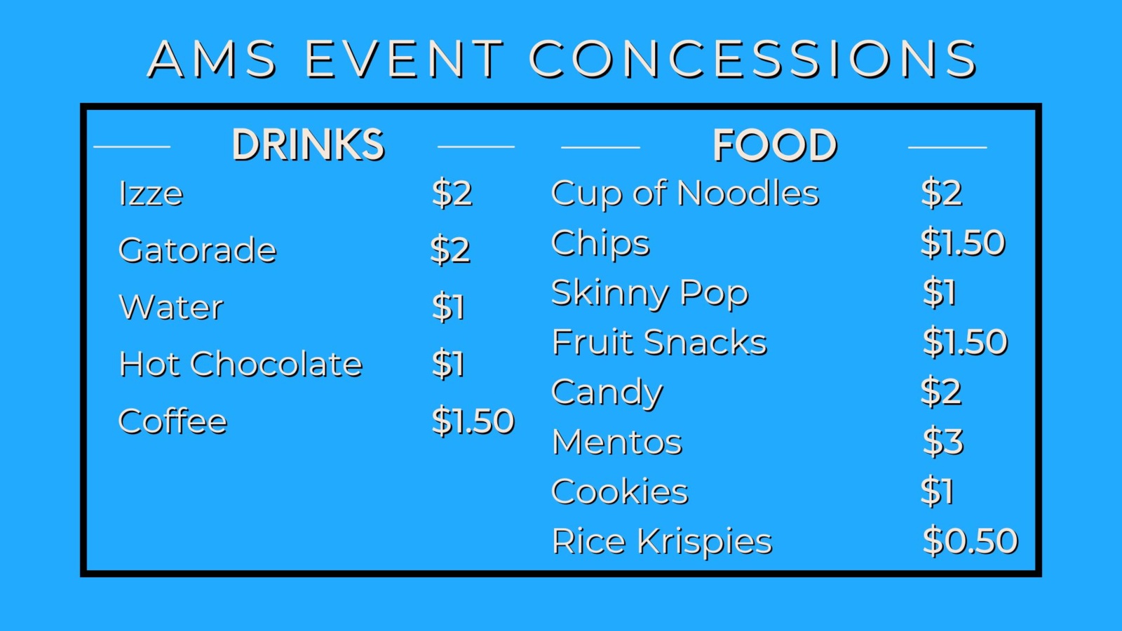 Concessions pricing