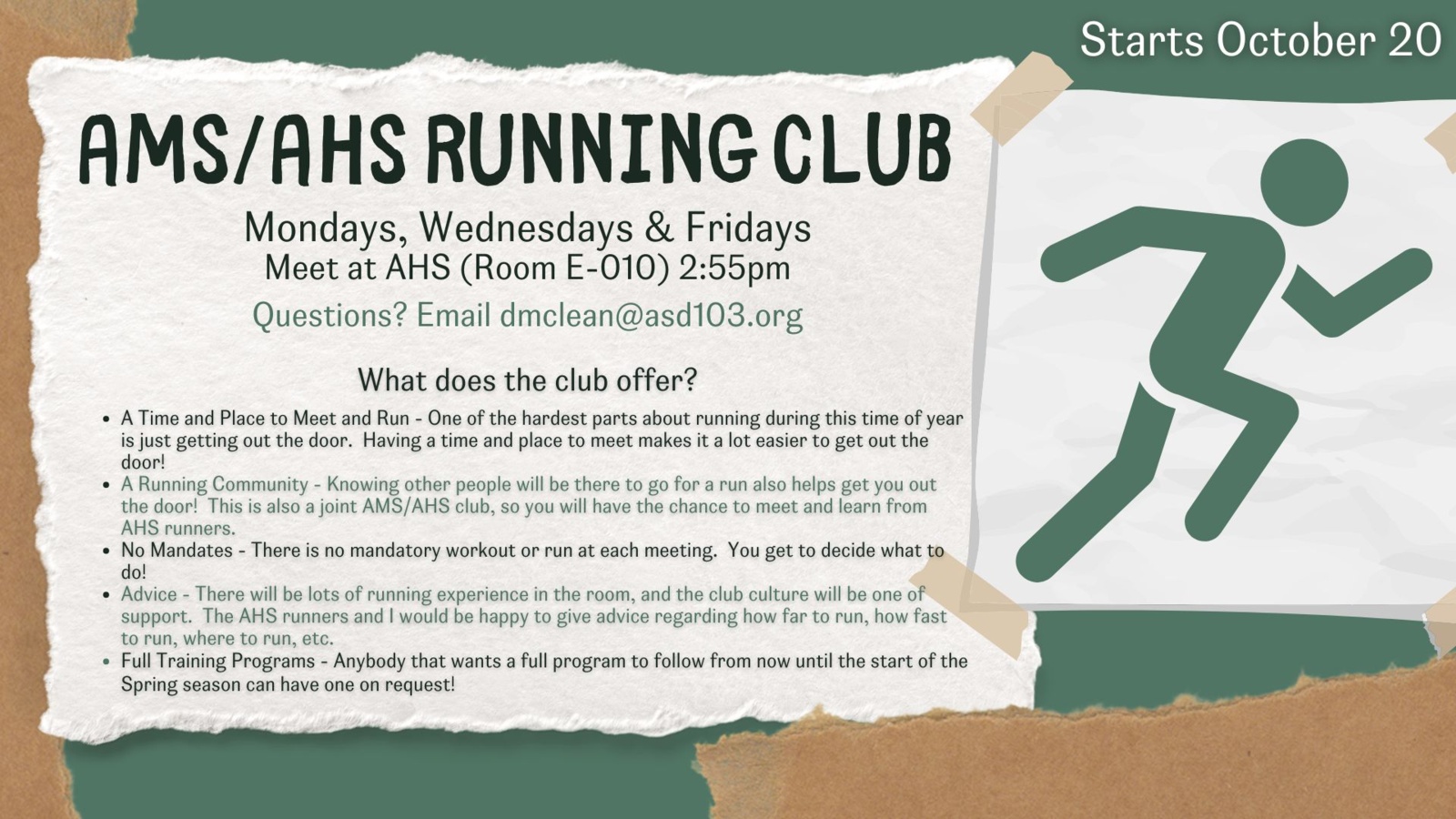 running club info