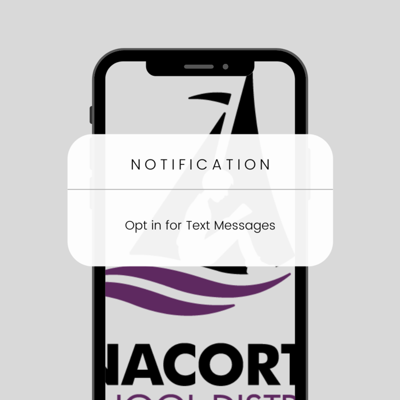 Image of cell phone notification