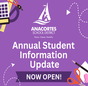 REQUIRED Annual Student Information Update Now Open
